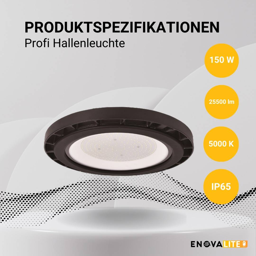 ENOVALITE LED-Highbay-Leuchte, EEK: C, 150 W, 25500 lm, 5000 K