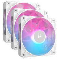 CORSAIR iCUE Link RX120 RGB Triple Starter Kit - Gehäuselüfter - 120 mm - weiß (Packung mit 3)
