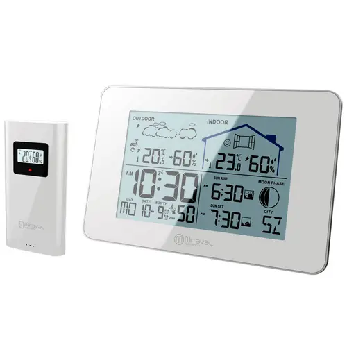 LCD Funk-Wetterstation mit Außensenor Wecker Funkuhr Kalender Vorhersage Hygro - 4-MV5792-2 LCD Funk-Wetterstation mit Außensenor Wecker Funkuhr Kalender Vorhersage Hygro - 4-MV5792-2