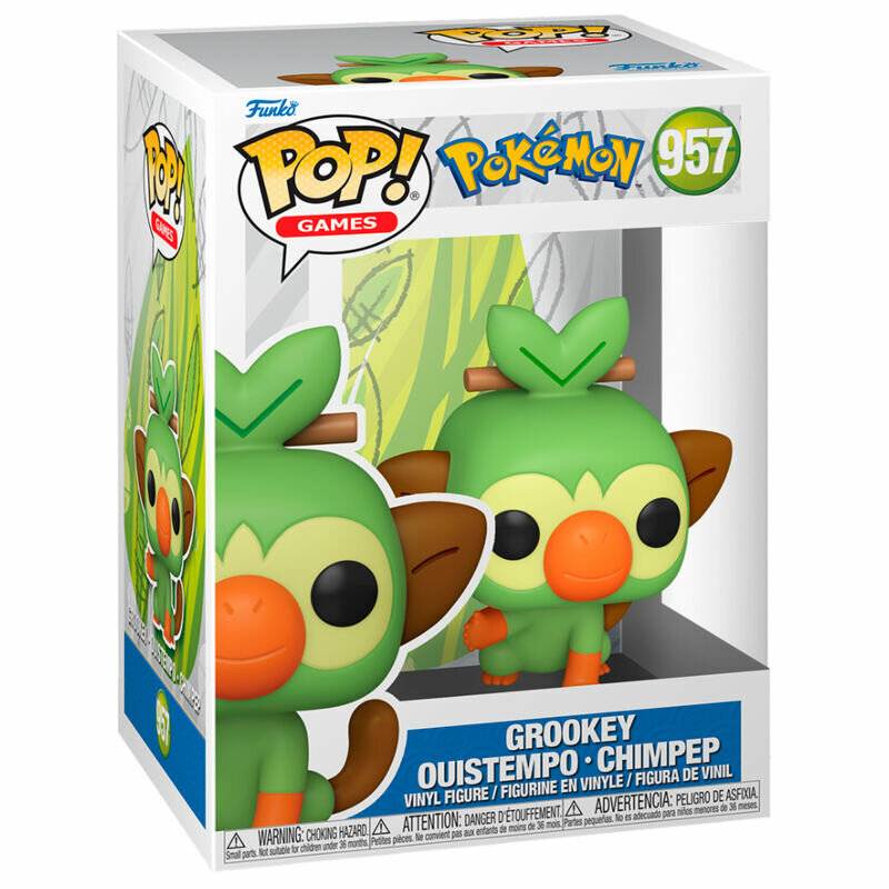 Pokemon POP! Games Vinyl Figur Grookey (EMEA) 9 cm