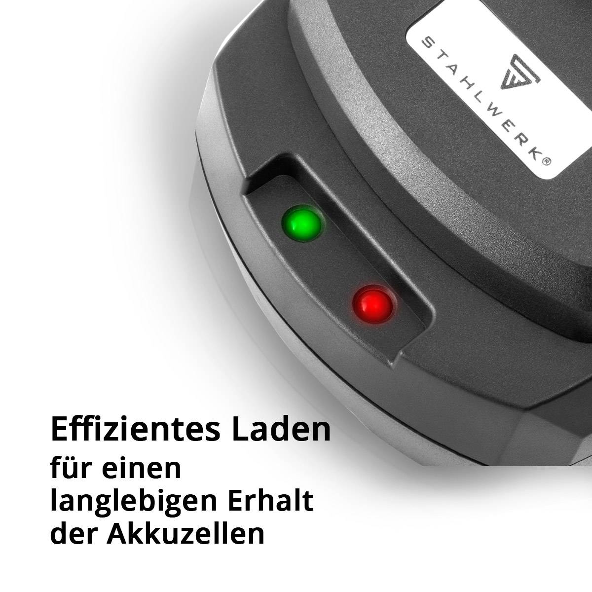STAHLWERK Ladegerät Akku Schnellladegerät Charger 3 A Ladestrom 18 V 20 V Li-Ion