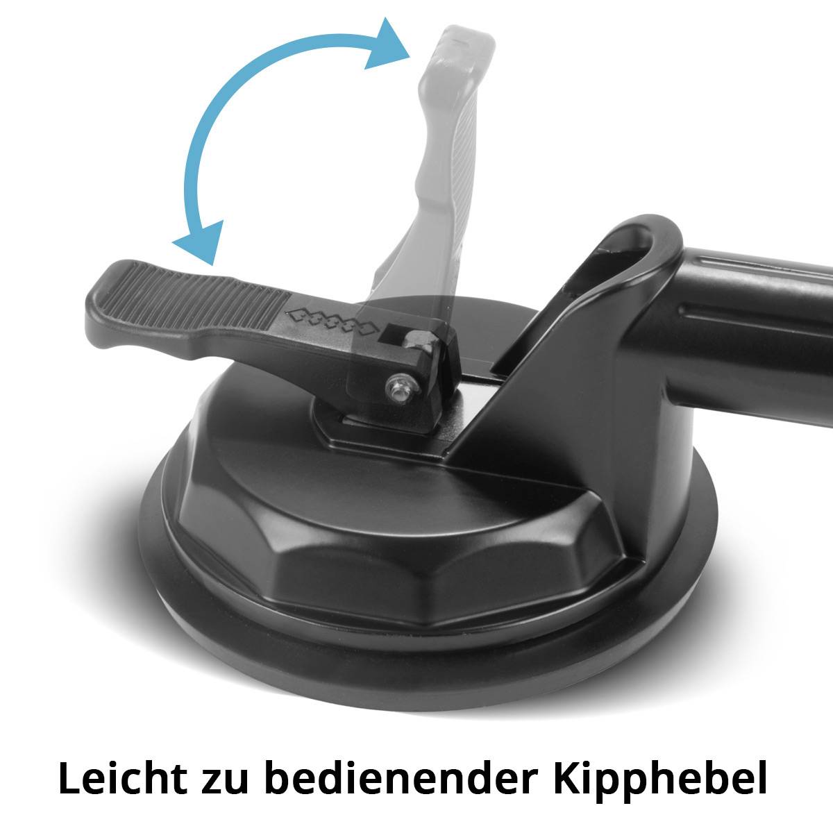 STAHLWERK Doppel-Saugheber mit 135 kg Tragkraft und 2 x 12,5 cm | 5“ Durchmesser