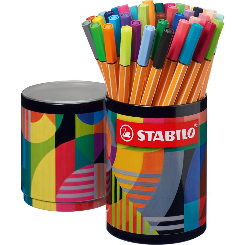 STABILO Fineliner point 88, 45er Metallrunddose ARTY