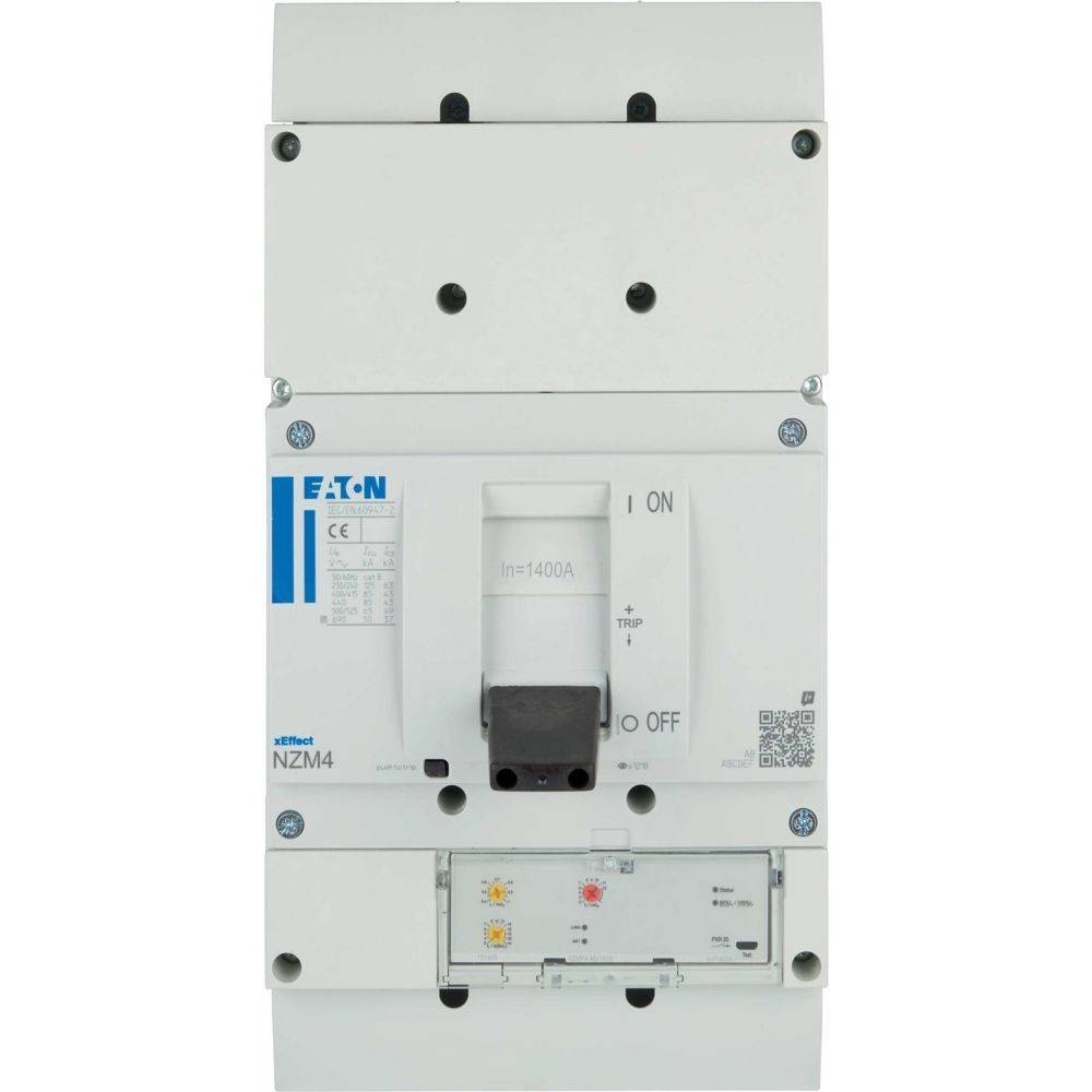 Eaton NZM4 Leistungsschalter, 400A bemessen, weiß mit blauer Akzentuierung, mit 