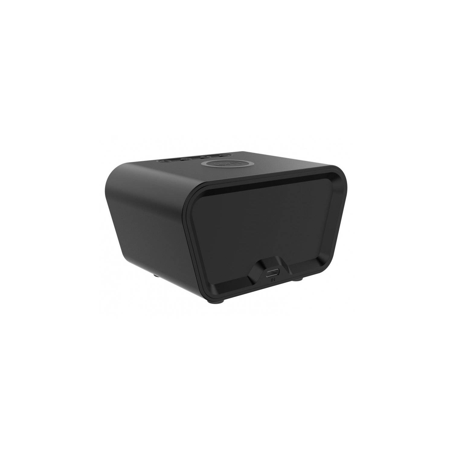 Rebeltec 10W W500 kabelloses Ladegerät mit digitale Uhr, Wecker
