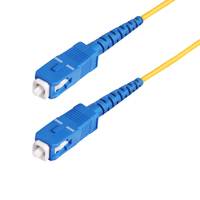 StarTech.com 100m (328ft) SC to SC (UPC) OS2 Single Mode Simplex Fiber Optic Cable, 9/125µm, 40G/100G, Bend Insensitive,