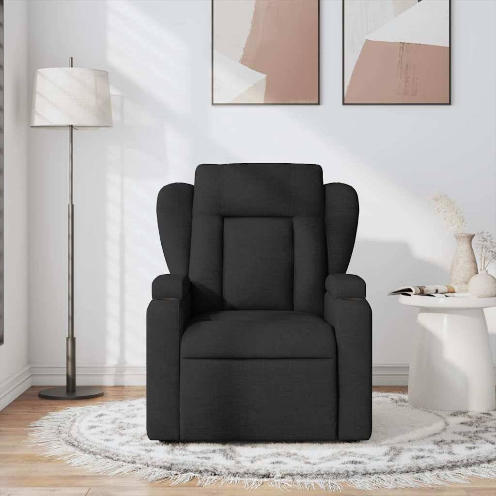 vidaXL Massagesessel Schwarz Stoff