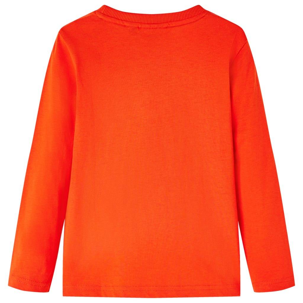 Kinder-Langarmshirt Hellorange 104