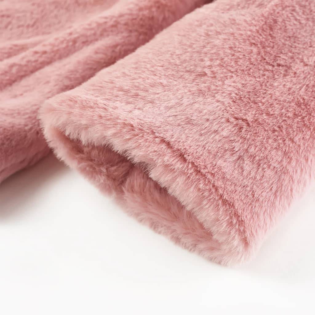 Kindermantel Kunstpelz Rosa 104