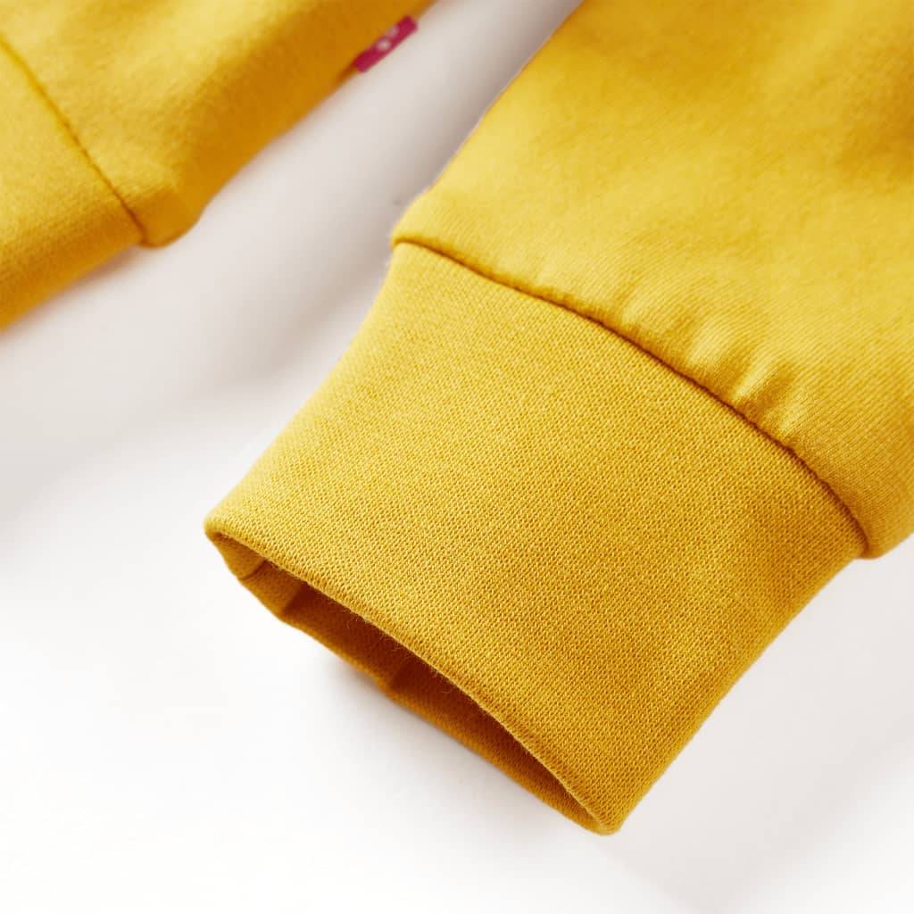 Kinder-Sweatshirt Dunkles Ocker 104