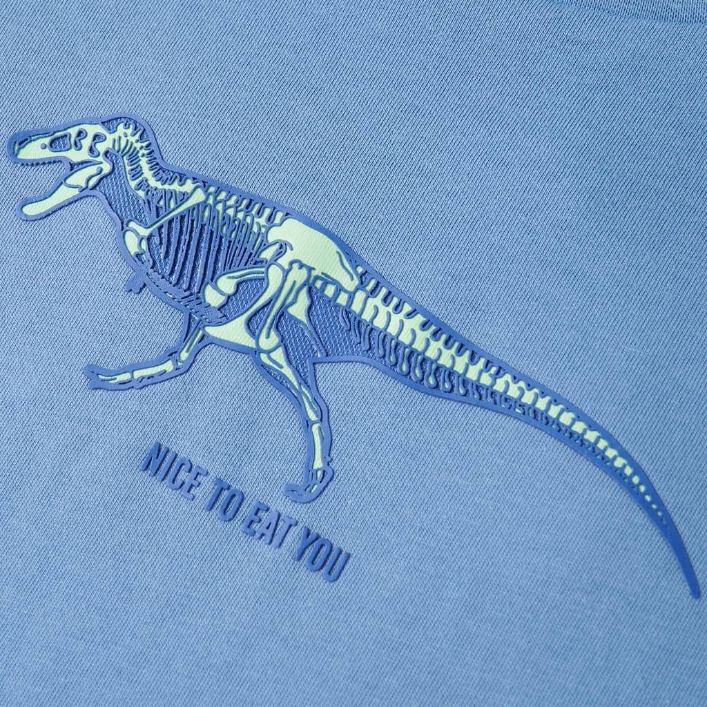 Kinder-T-Shirt Mittelblau 128