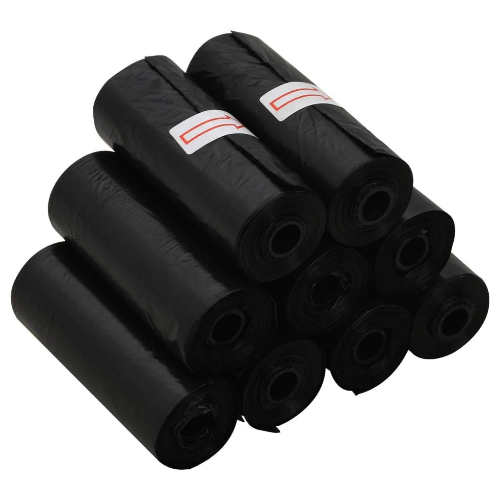 vidaXL Hundekotbeutel 750 Stk. Schwarz 30x20 cm PE