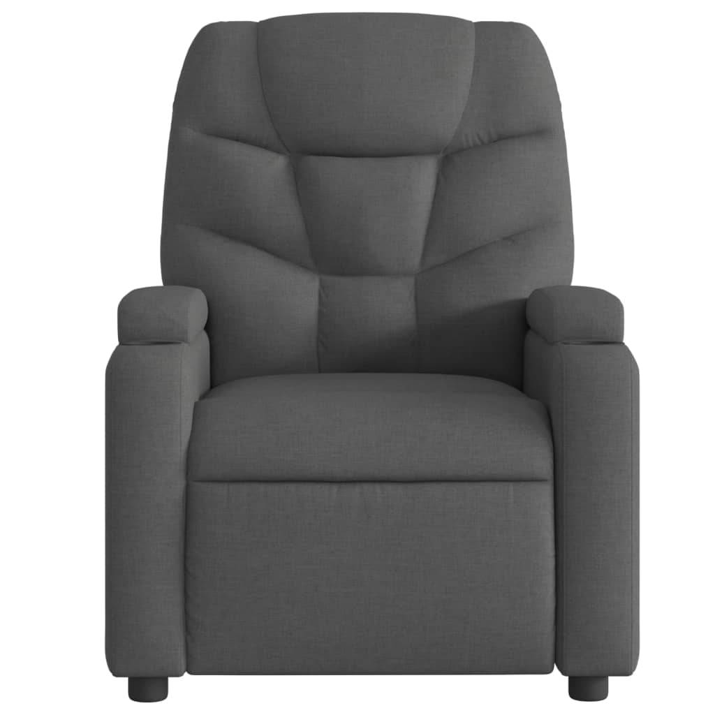 vidaXL Massagesessel Dunkelgrau Stoff