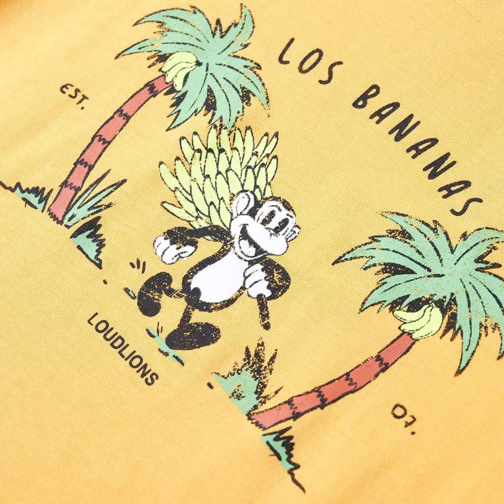 Kinder-T-Shirt Helles Ocker 92