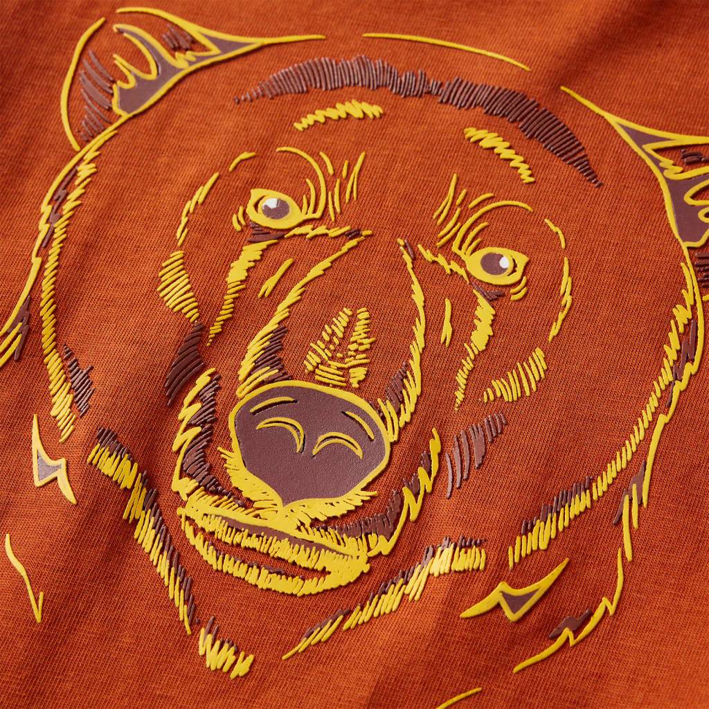 Kinder-Langarmshirt Rostbraun 104