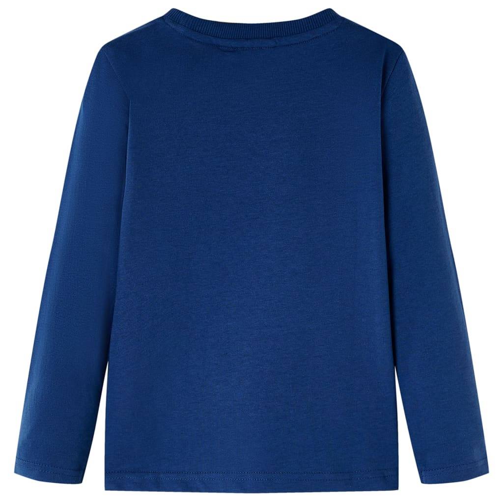 Kinder-Langarmshirt Jeansblau 116