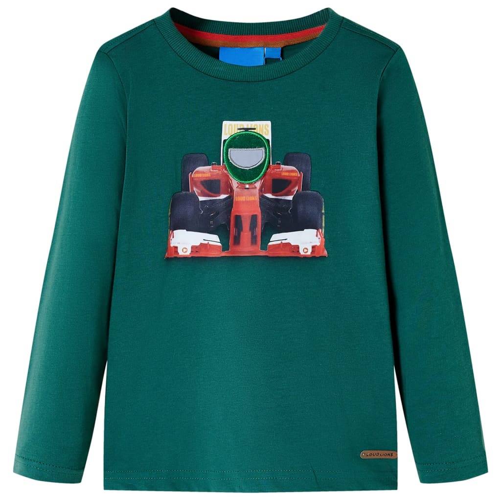 Kinder-Langarmshirt Grün 116