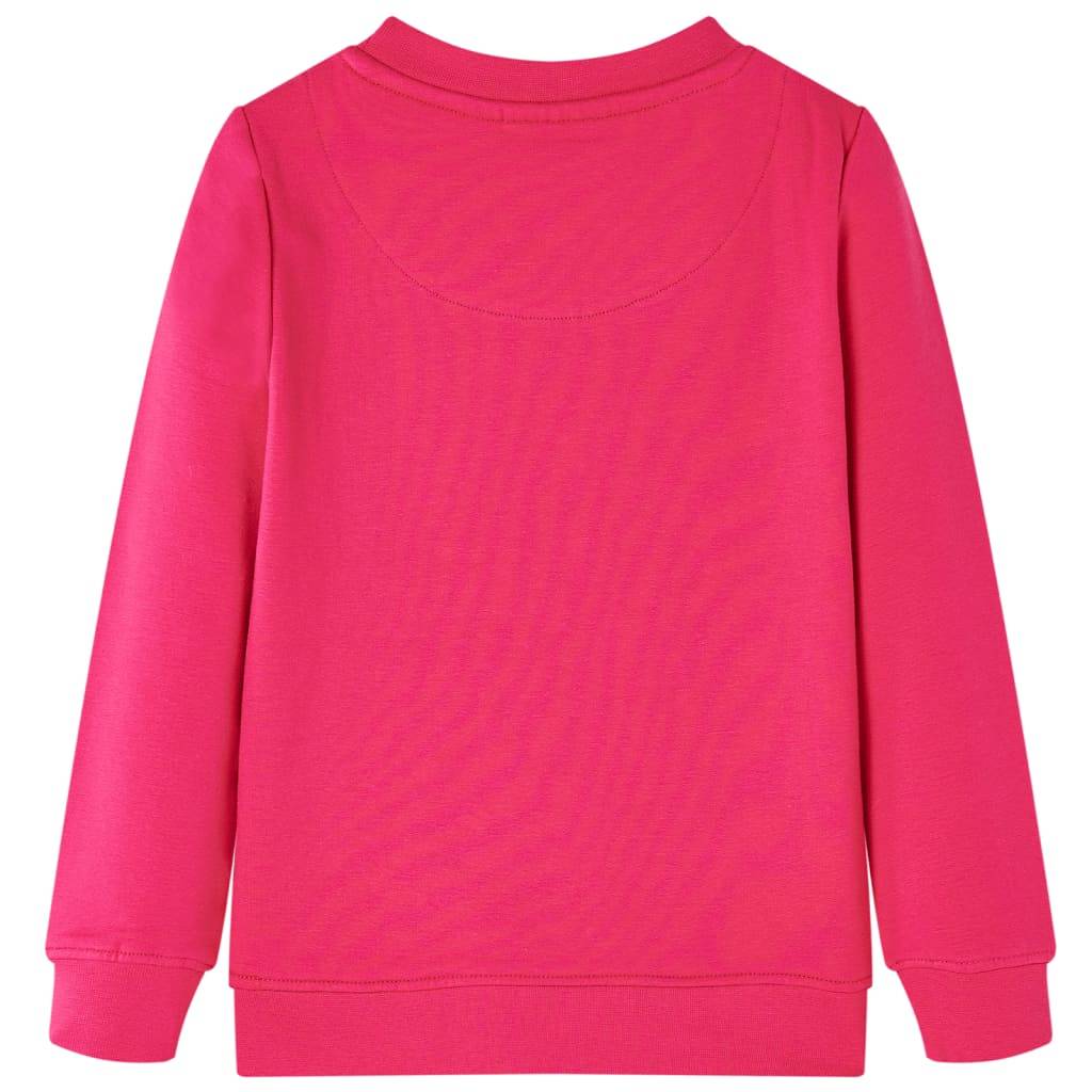 Kinder-Sweatshirt Knallrosa 116