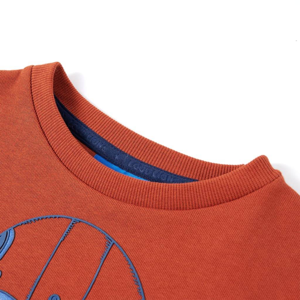 Kinder-Sweatshirt Rostbraun 128