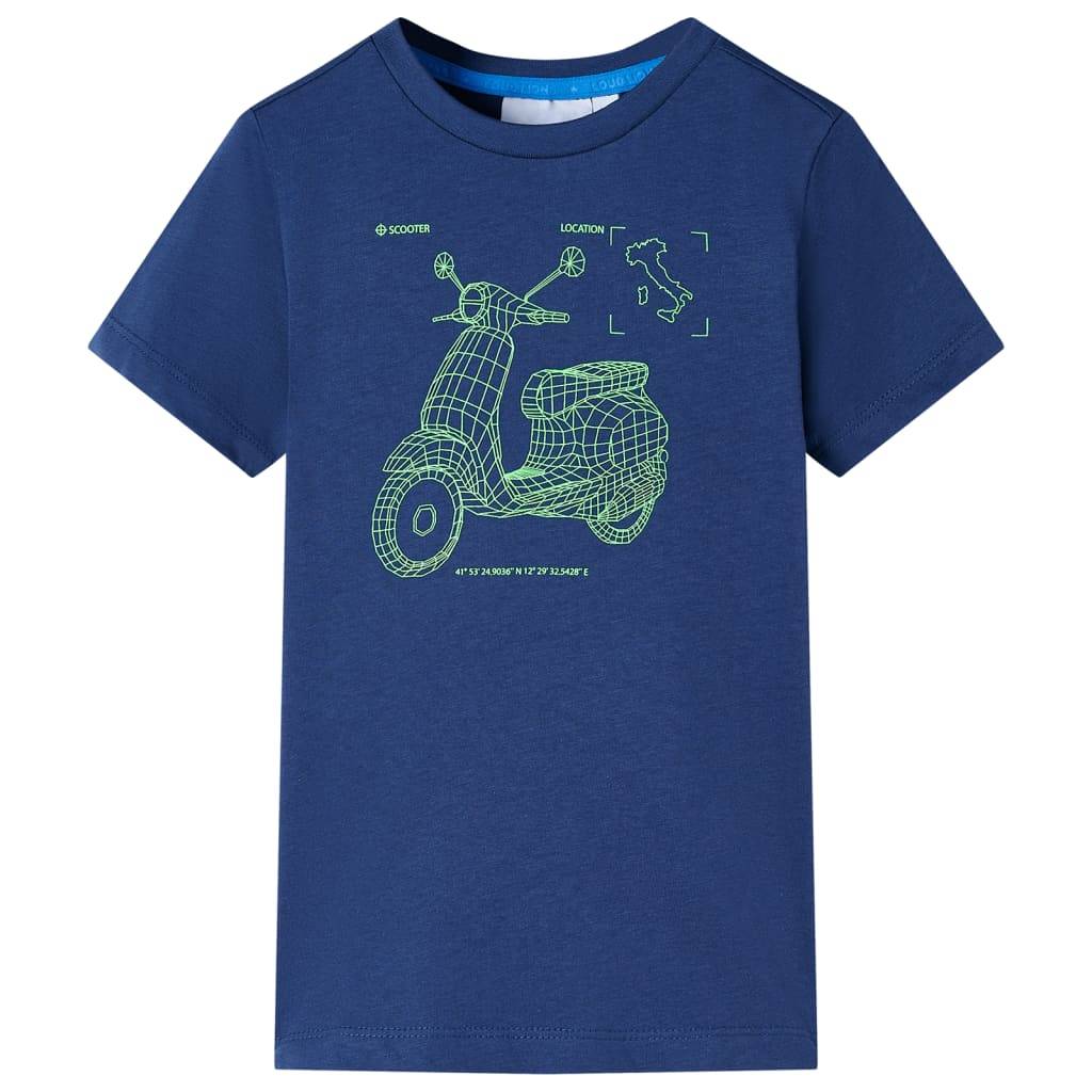 Kinder-T-Shirt Dunkelblau 104