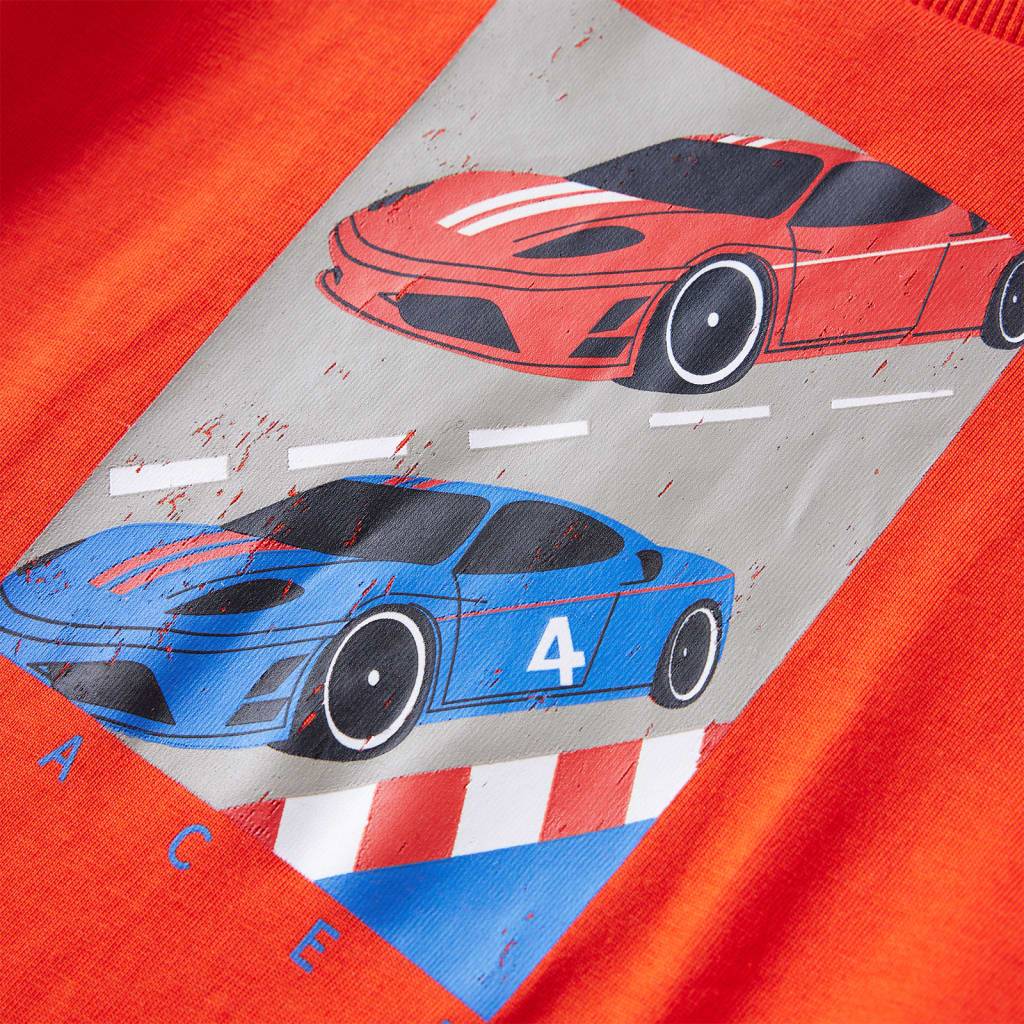 Kinder-Langarmshirt Hellorange 104