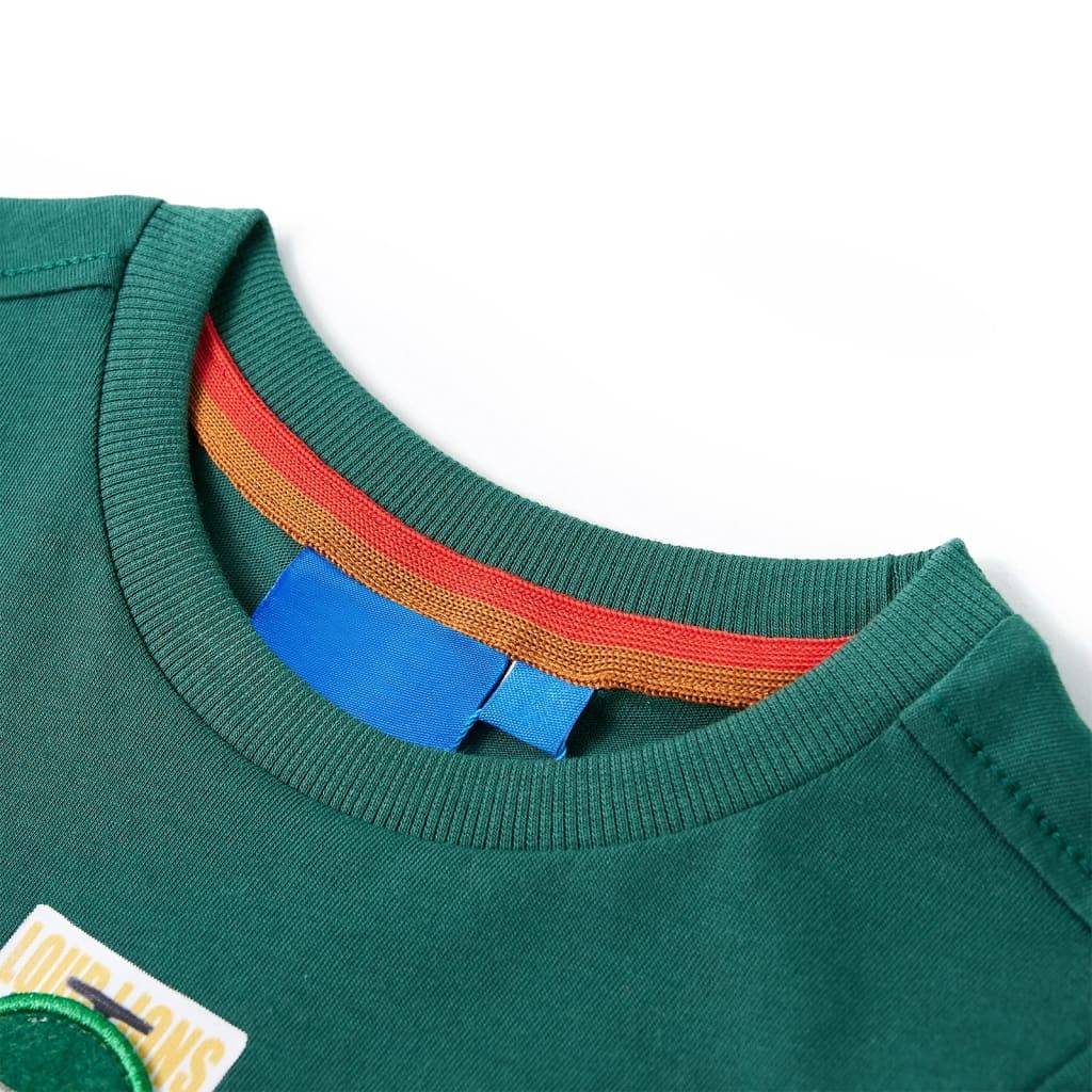 Kinder-Langarmshirt Grün 116