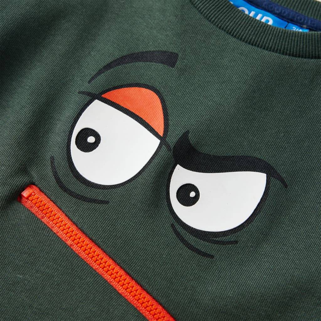 Kinder-Sweatshirt Dunkelgrün 104