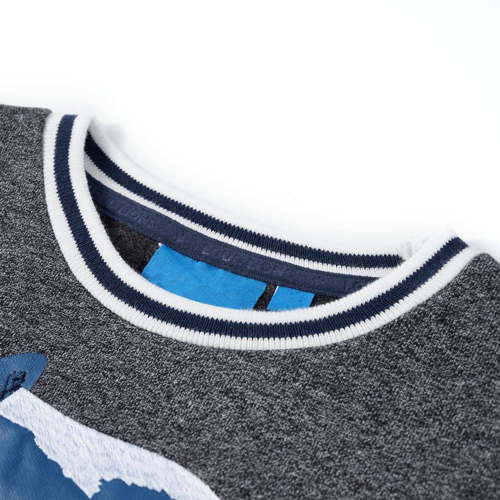 Kinder-Sweatshirt Marineblau Melange 104