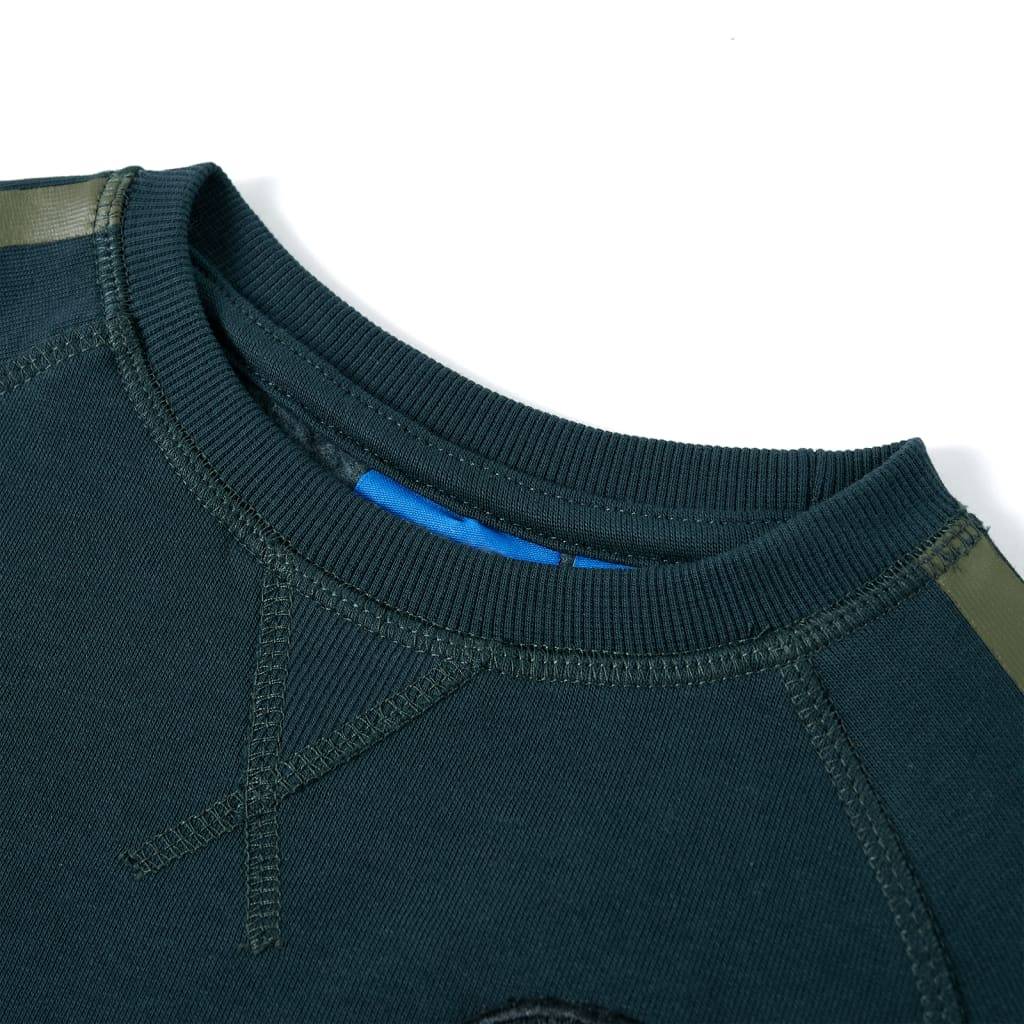 Kinder-Sweatshirt Moosgrün 128