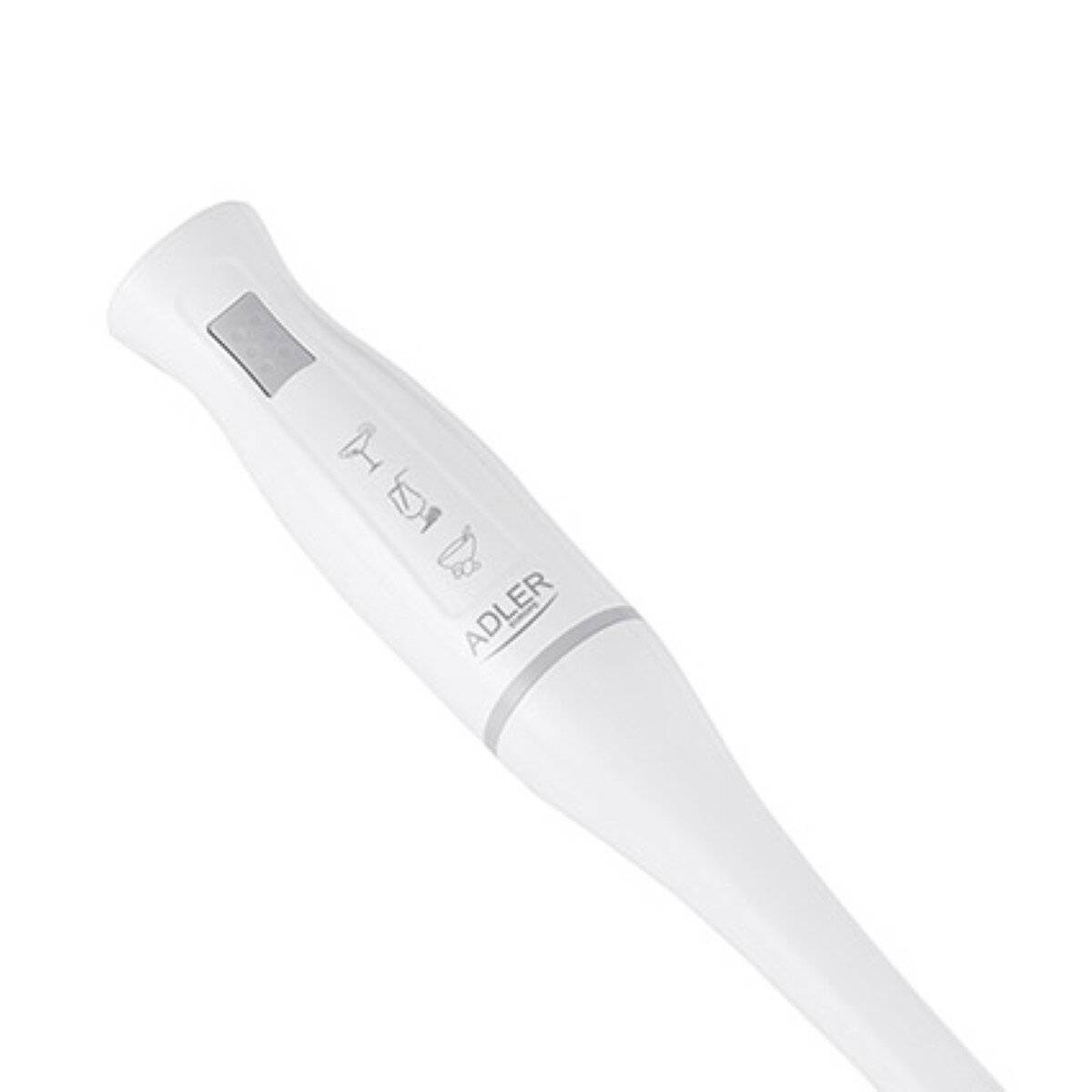 Adler AD 4622 Stabmixer 300 W - ergonomischer Griff, Edelstahlklinge - Weiß