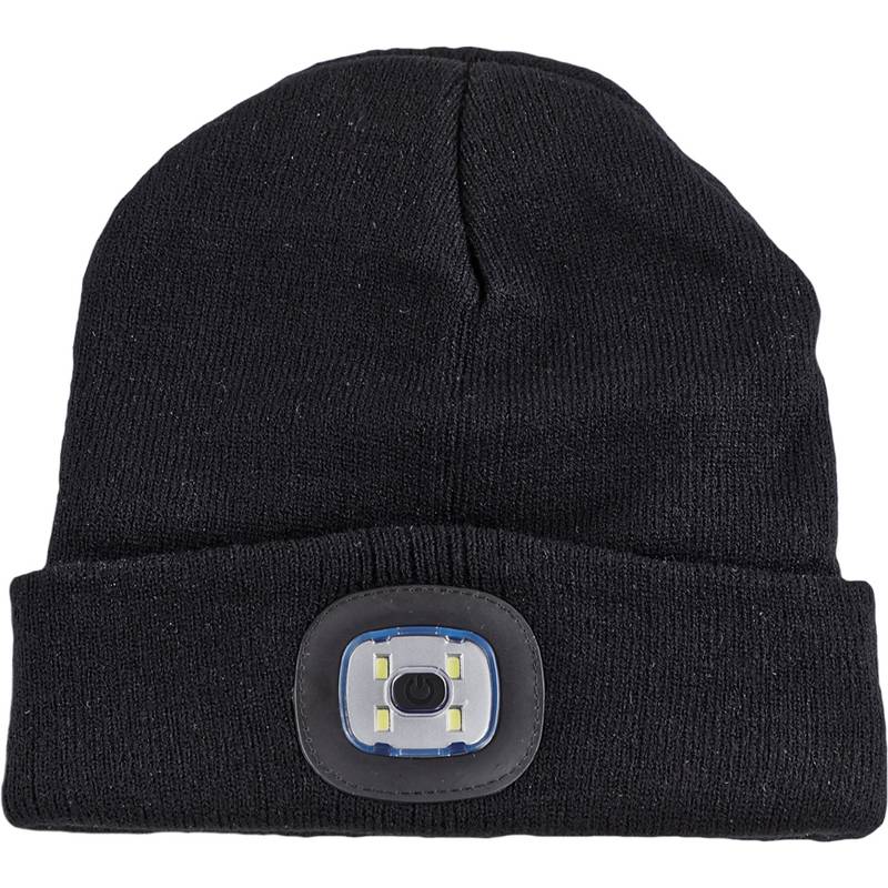 IWH Strickmütze mit LED-Licht, schwarz