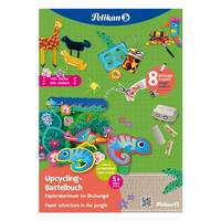 PELIKAN - Upcycling Bastelbuch mit Sticker Dschungel A4 - A4