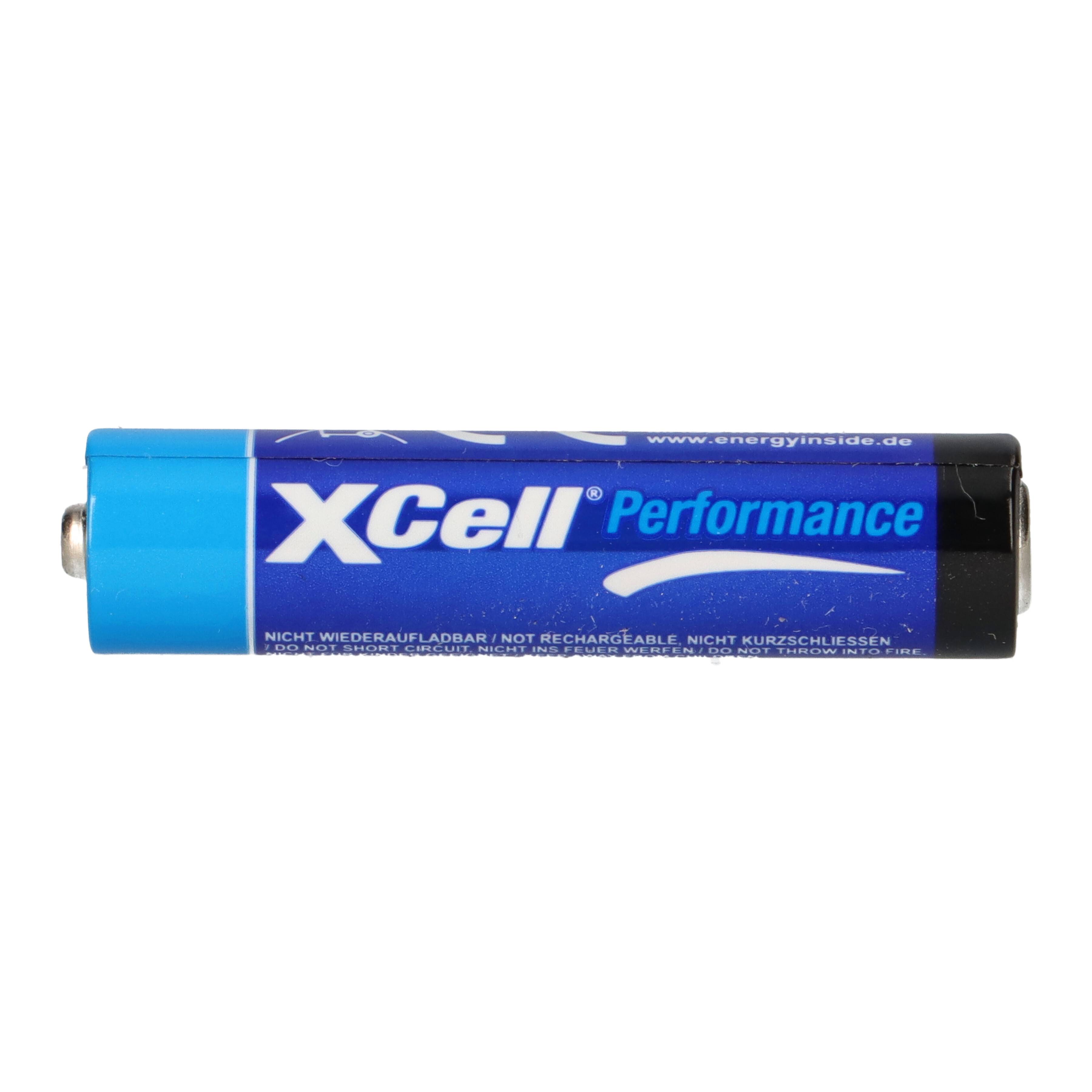 24x XCell Performance 1,5V LR03 Micro AAA AlMn Batterie