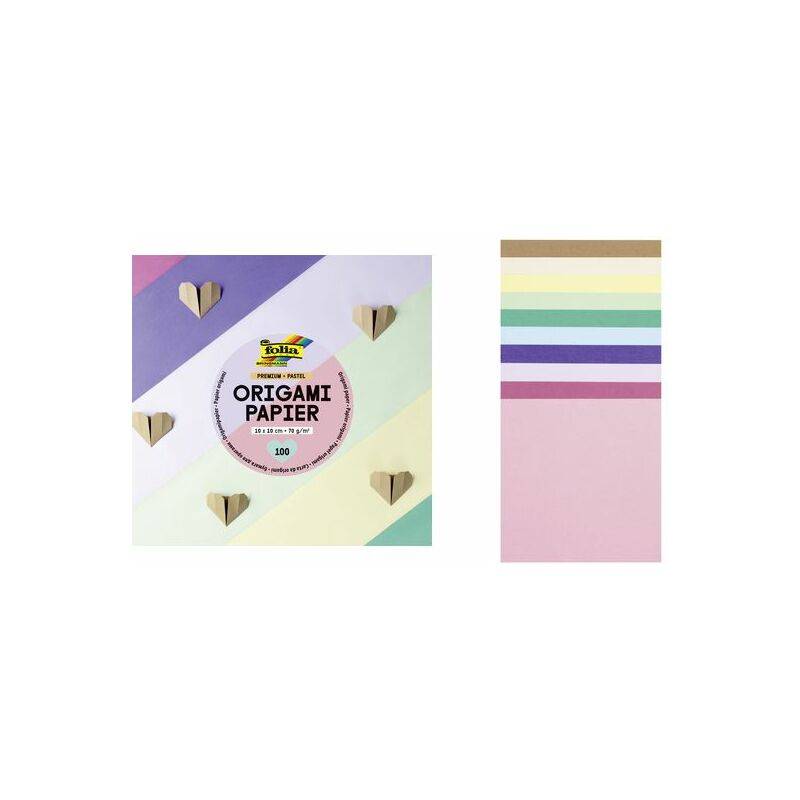 folia Origami-Faltblätter PREMIUM PASTELL, 150 x 150 mm