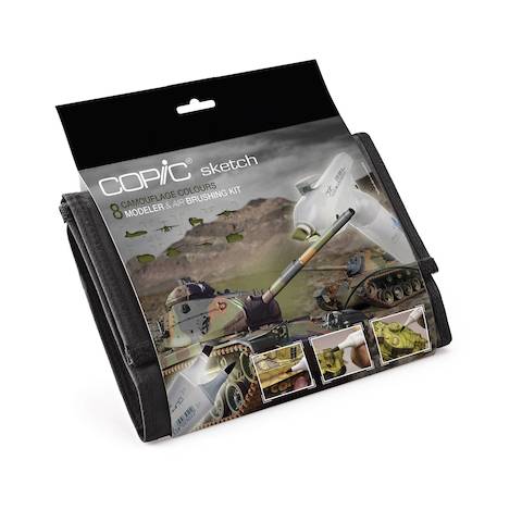 COPIC sketch Camouflage-Set inkl. Blender im Wallet