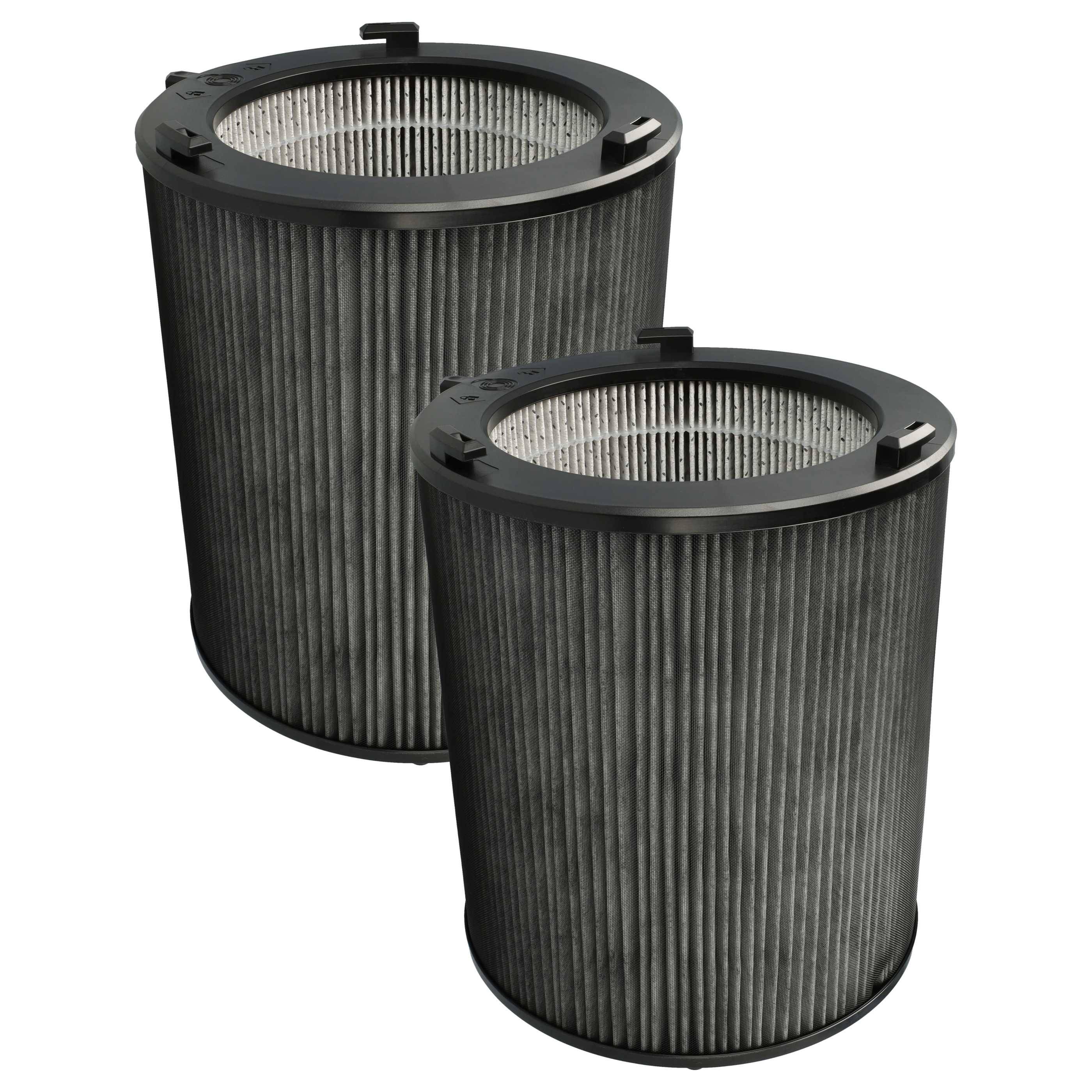 vhbw 2x Luftilter Ersatz für Ideal 7310099 für Luftreiniger - Kombifilter Vorfilter + HEPA + Aktivkohle