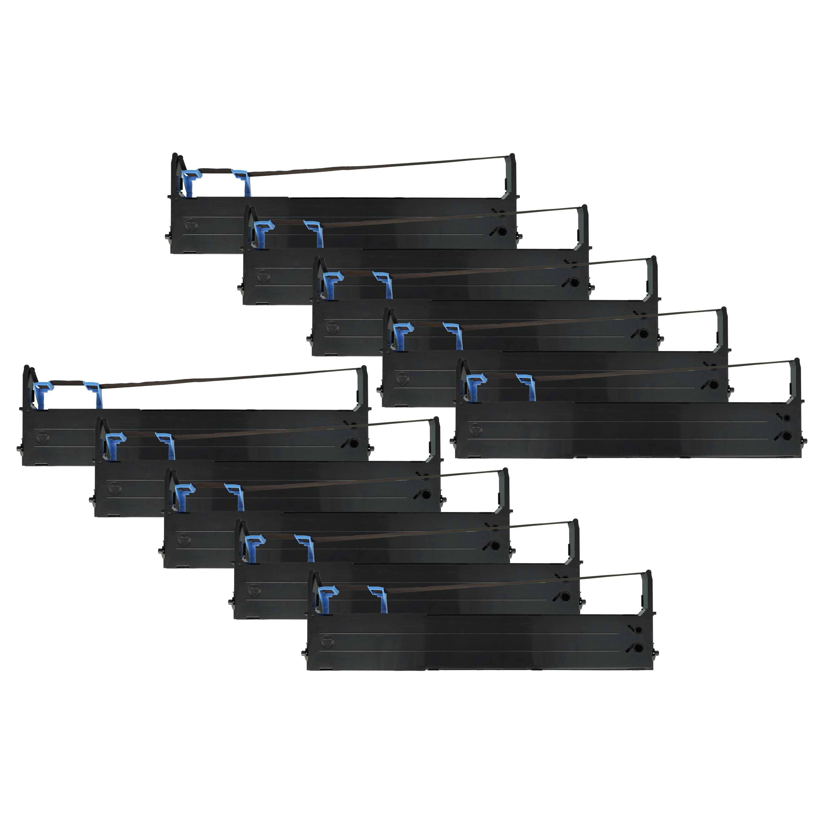 vhbw 10x Farbband Schriftband Ersatz für Tally 099001 für Nadeldrucker, Bondrucker - Schwarz