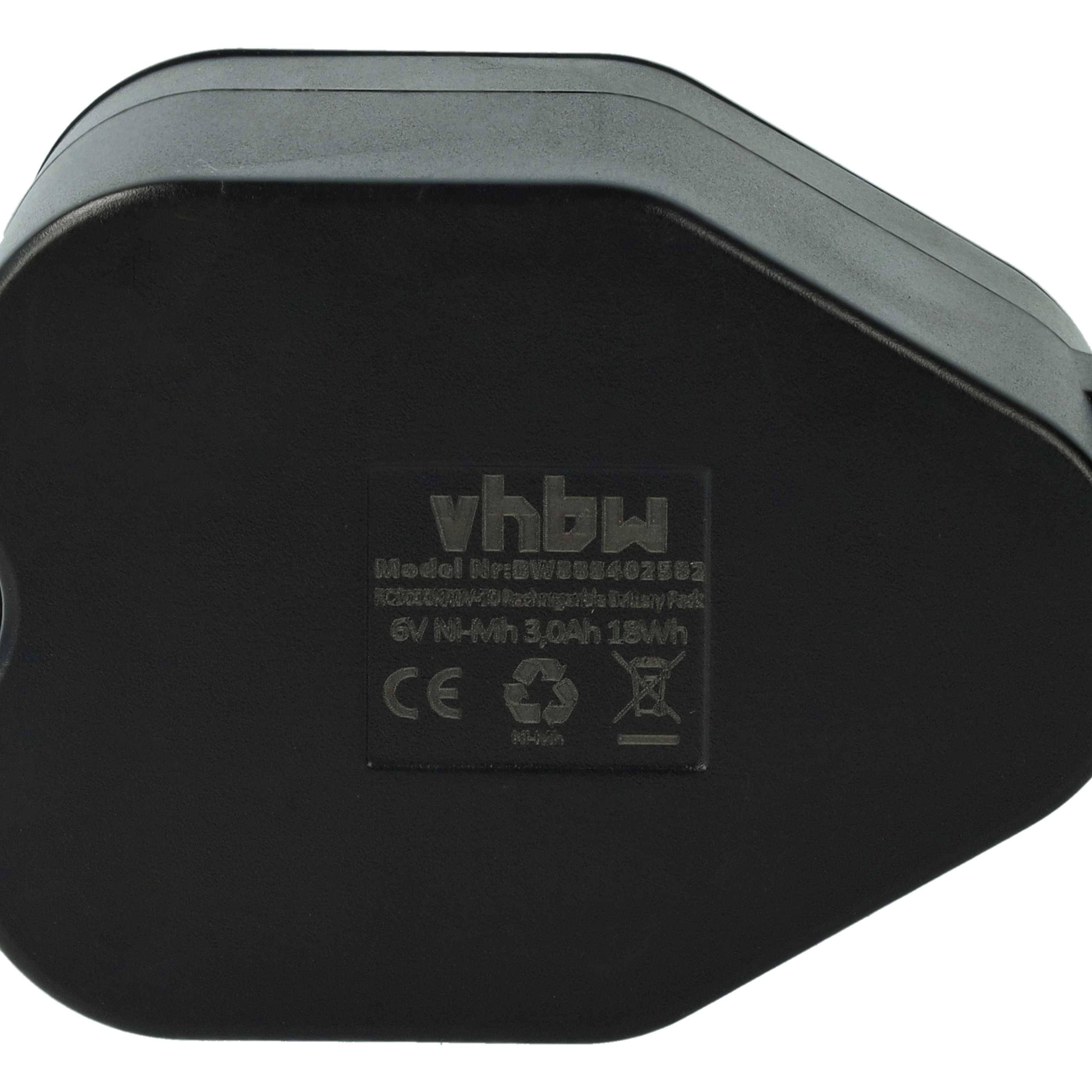 vhbw 2x Akku kompatibel mit Siemens VSR 8000 Sensor Cruiser Saugroboter (3000 mAh, 6 V, NiMH)