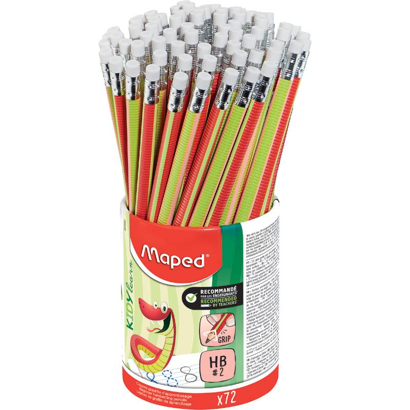 Maped Schreiblern-Bleistift Kidy learn, 72er Köcher