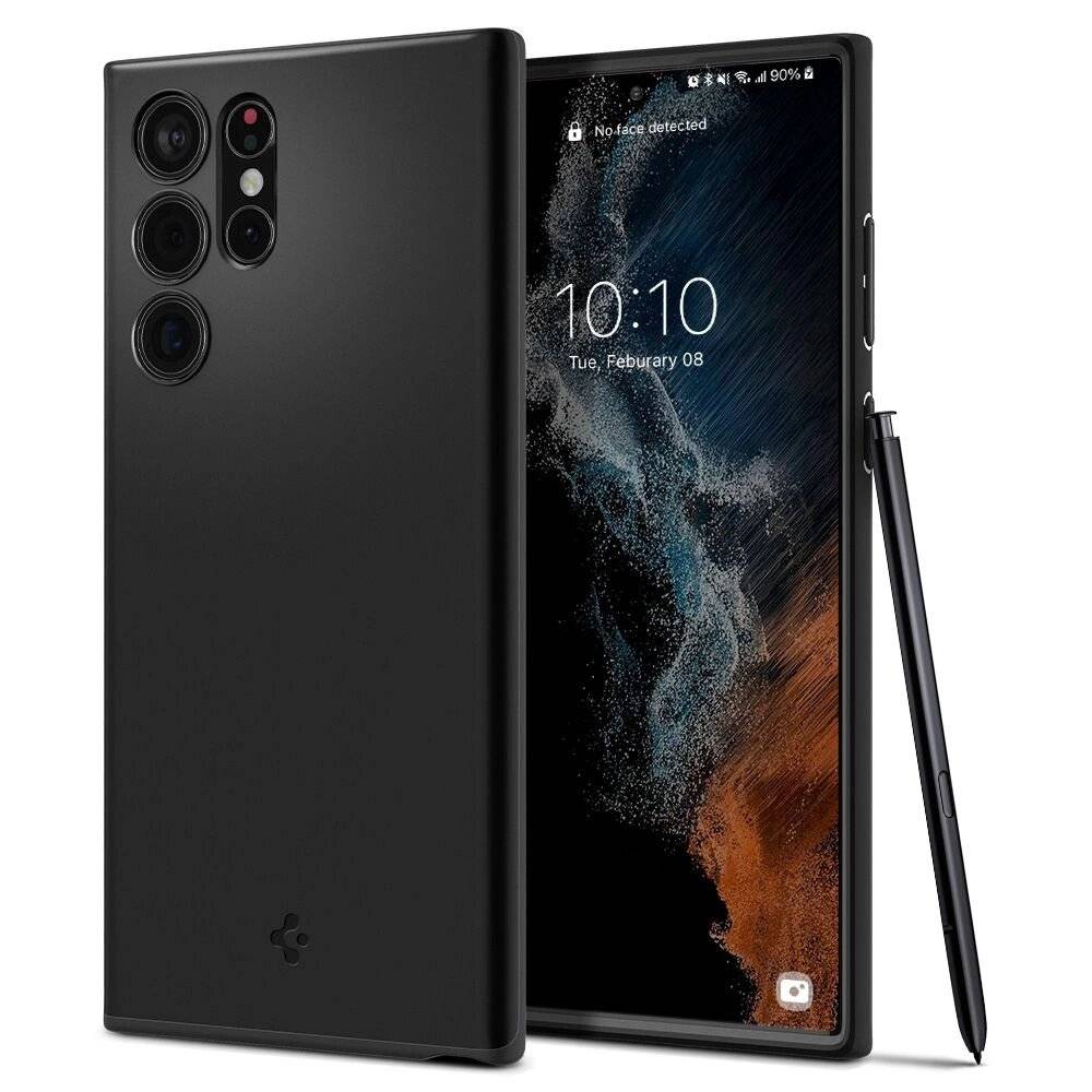 Spigen Thin Fit Hülle Samsung Galaxy S22 Ultra – Schwarz