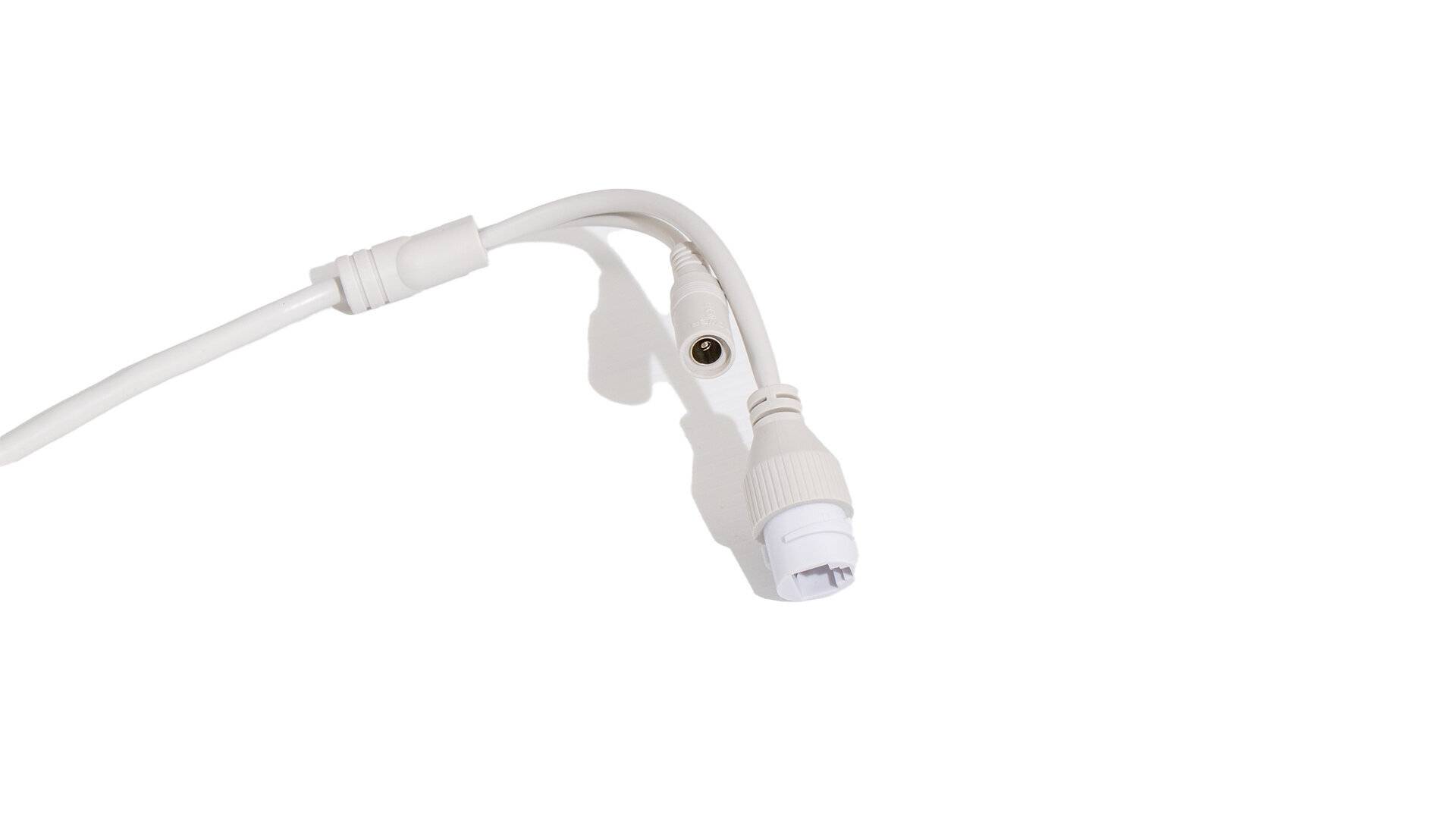 eneo INB-58F0002M0PA, Netzwerk Kamera Bullet, Panorama 180°, 3840x2160, Tag/Nacht, WDR, AI 2,0mm, IR, Weißlicht, PoE, 1