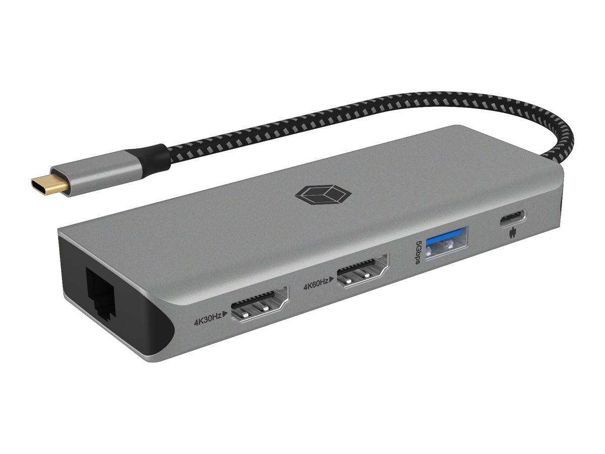 ICY BOX IB-DK4012-CPD - Dockingstation - USB-C 3.2 Gen 2