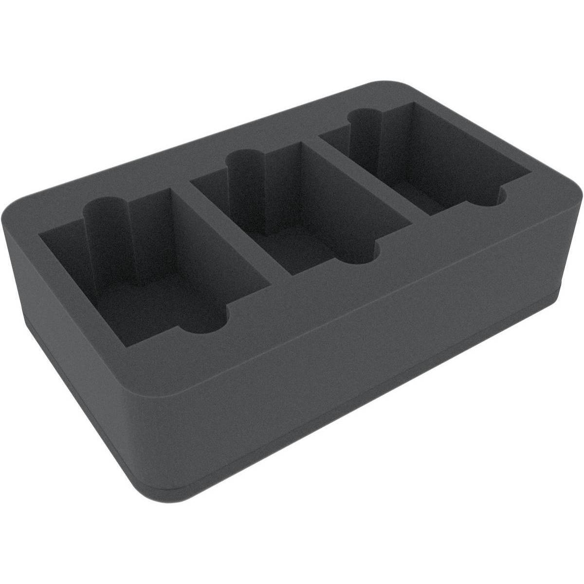 HSJM070BO - 70 mm Half-Size Schaumstoffeinlage mit 3 Fächern