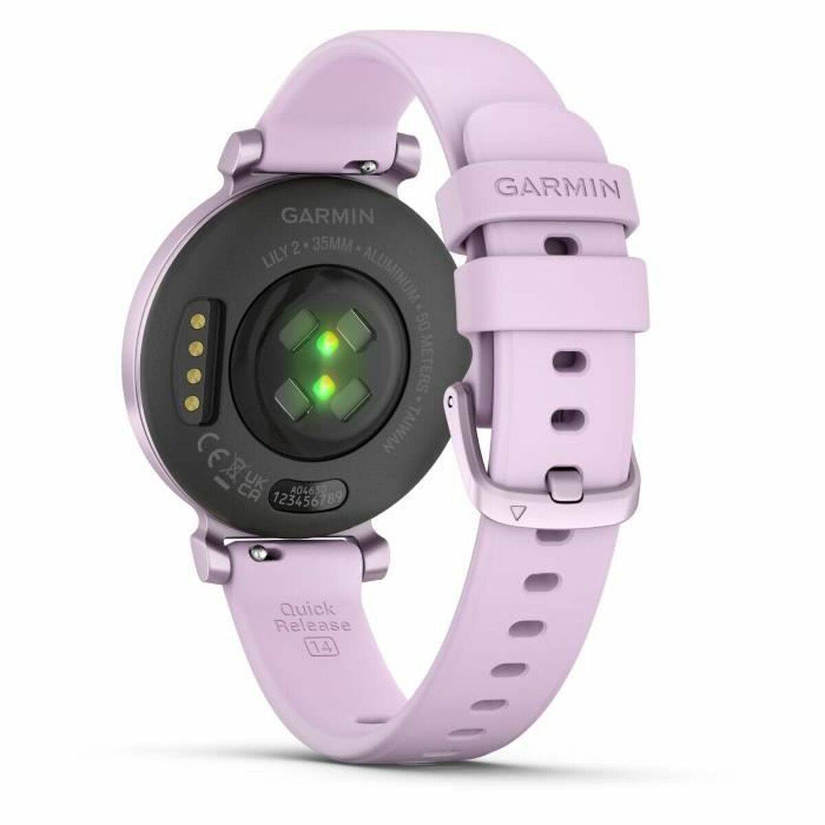 Garmin Lily 2 - Metallic lilac - intelligente Uhr mit Band - Silikon - Flieder -
