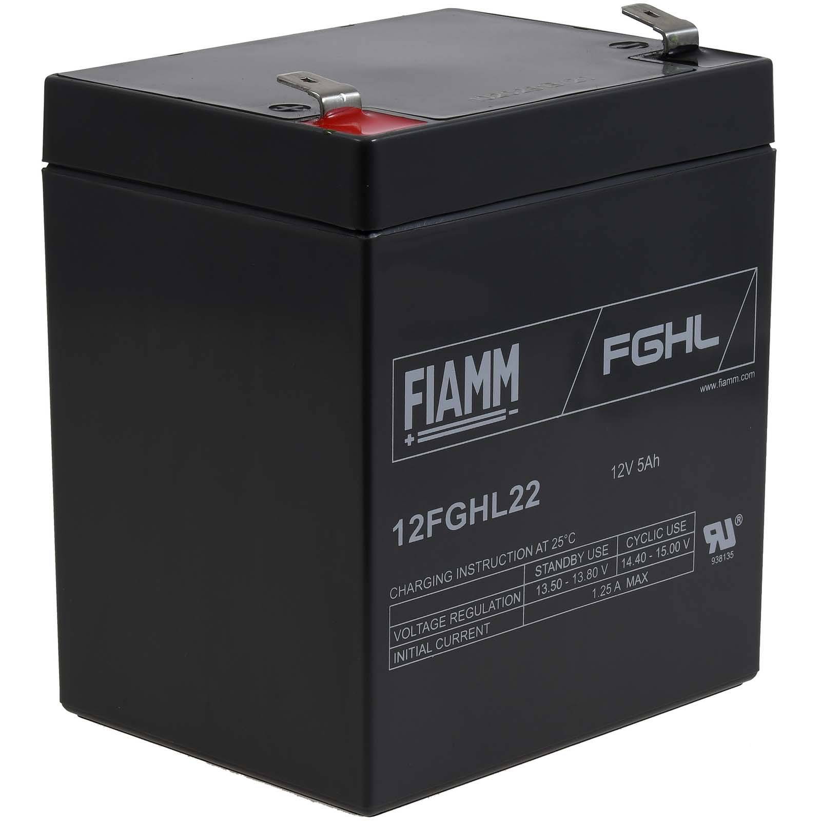 FIAMM Bleiakku 12FGHL22 12V 5,0Ah, 12V, Lead-Acid