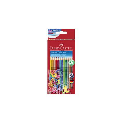 FABER-CASTELL Dreikant-Buntstifte Colour GRIP, Promoetui