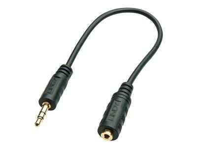 LINDY Audioadapter 2.5mm Kupplung an 3.5mm Stecker 0,2m Multimedia-Technik
