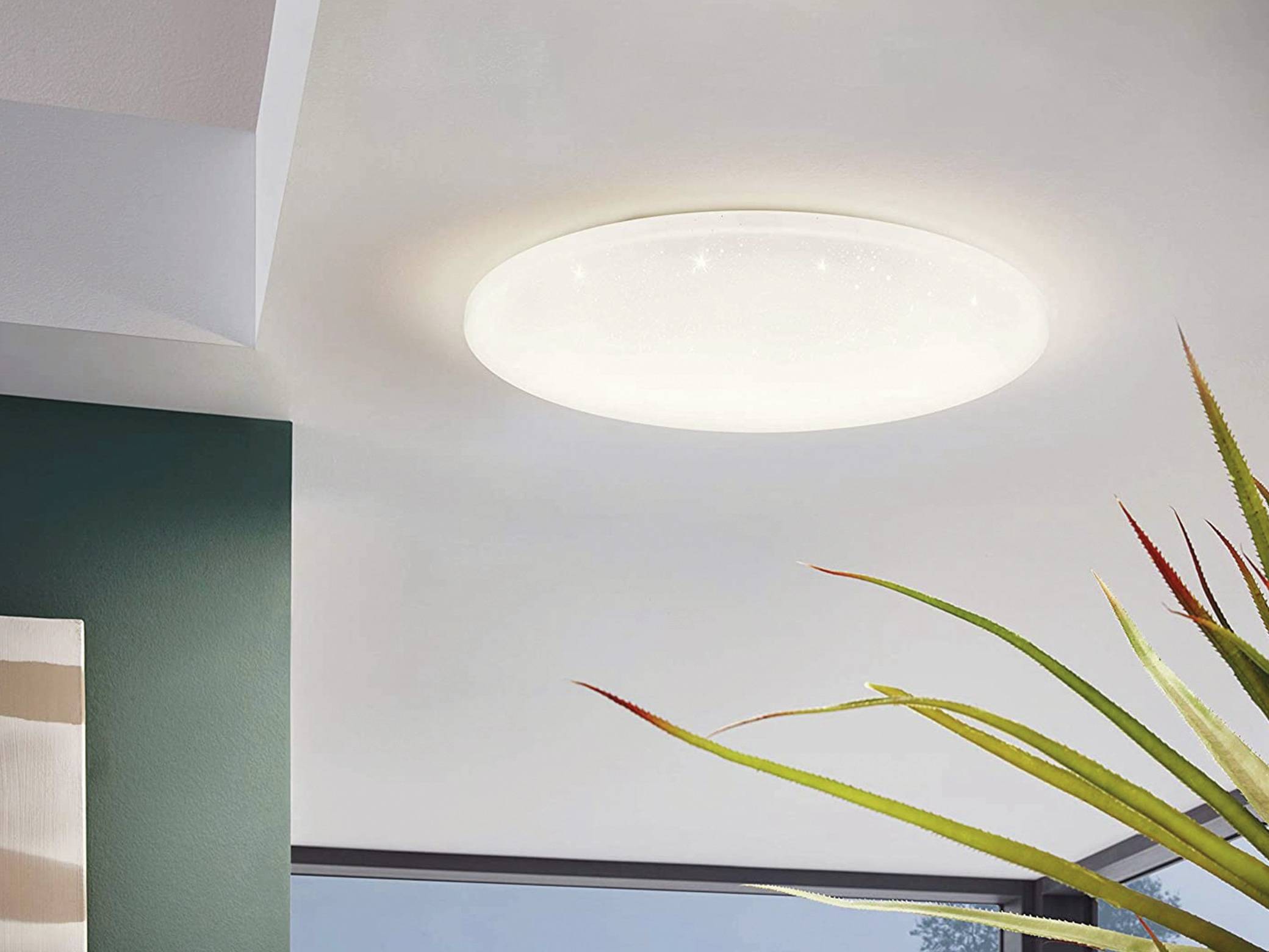 EGLO LED-Deckenleuchte POGLIOLA-S, 36W, 3550 lm, 4000K, 490 mm, Kristalleffekt