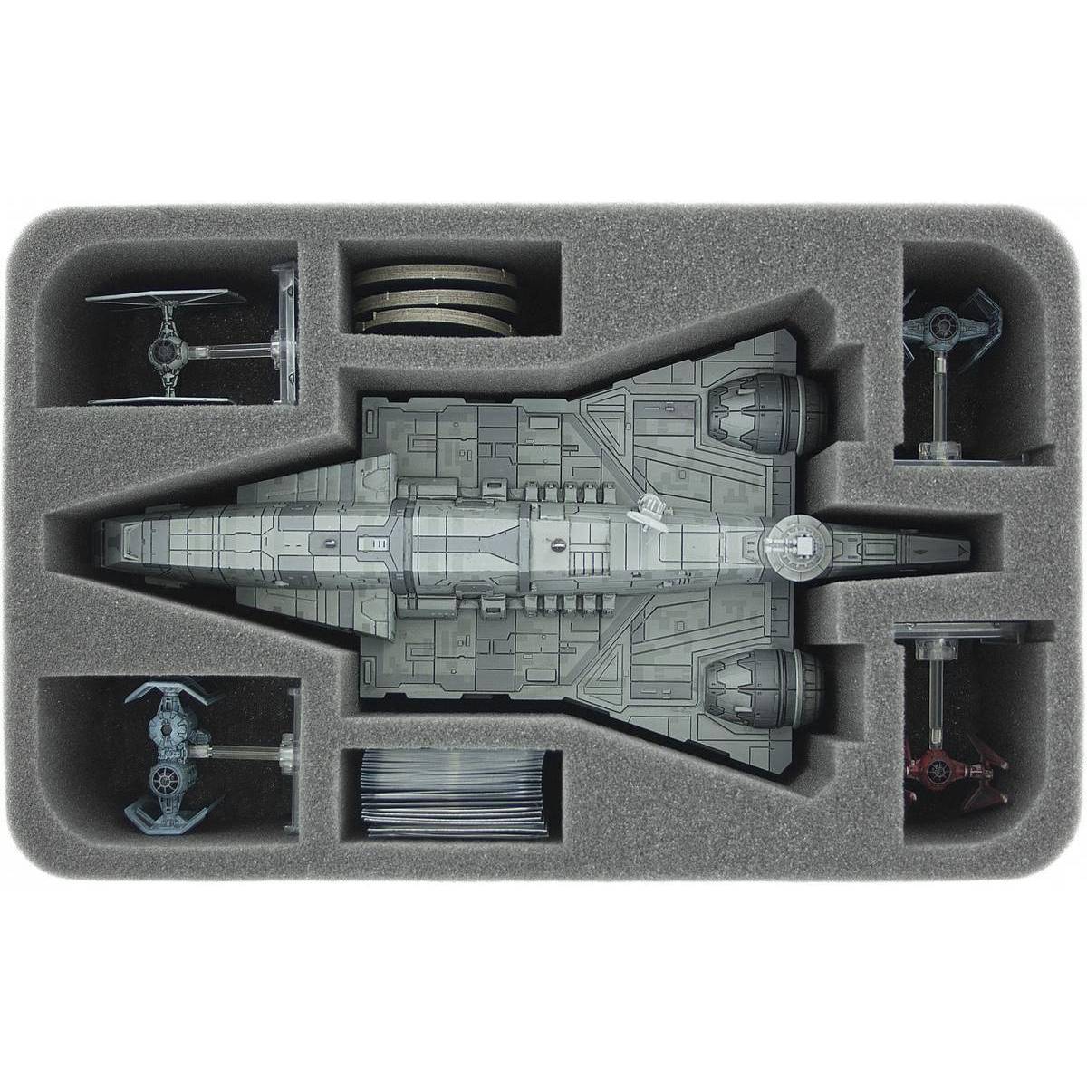 HSDW085BO - Schaumstoffeinlage für Star Wars X-WING Imperialer Angriffsträger, 4 S