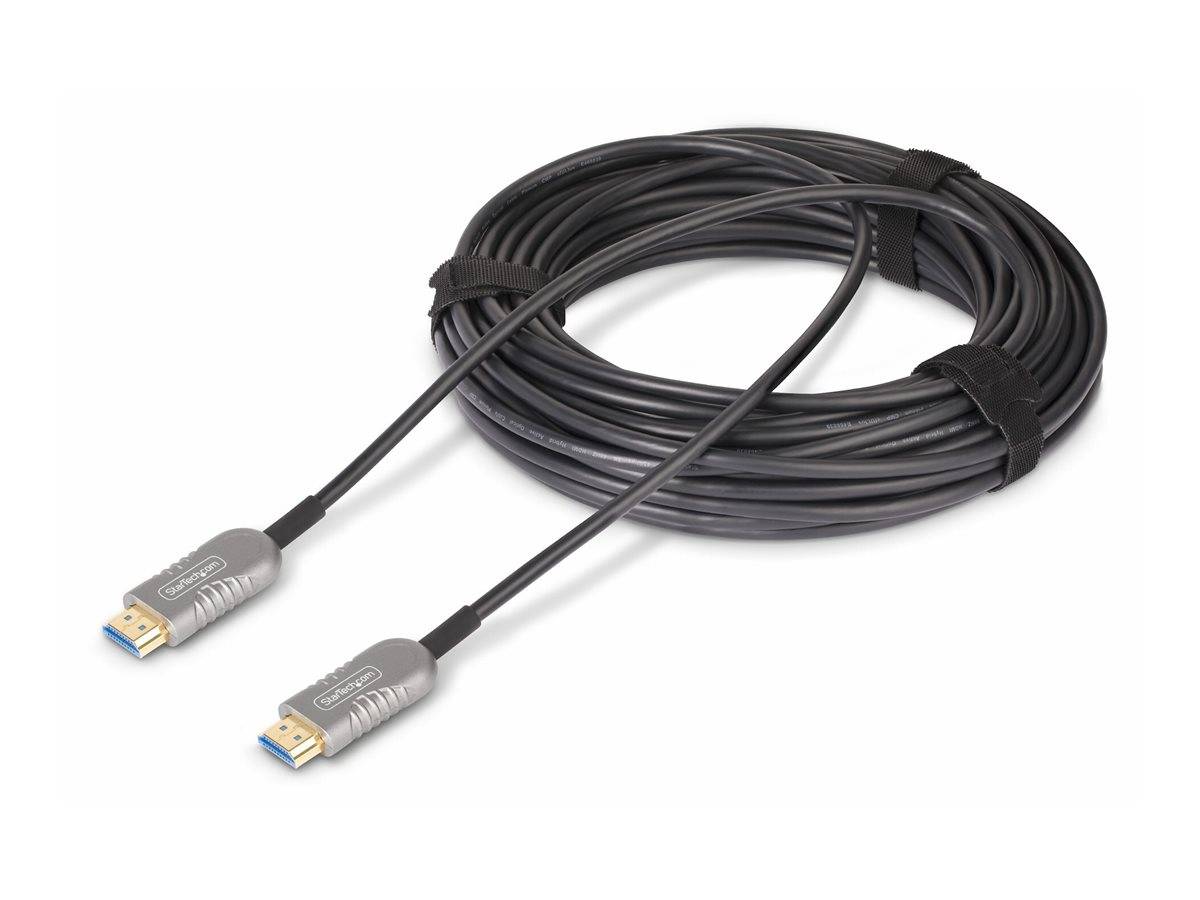 StarTech.com 50ft (15.2m) HDMI 2.1 Hybrid Active Optical Cable (AOC)